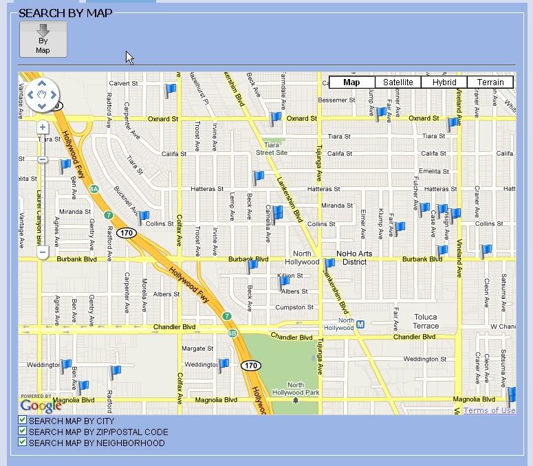 Homes In Los Angeles For Sale North Hollywood Map Search